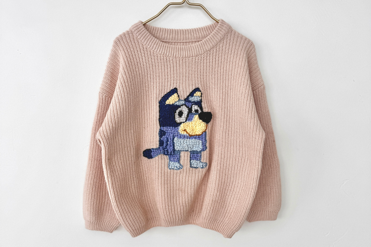 DIY Upcycled Bluey Sweater: A Cozy Project for Crafty Fans!