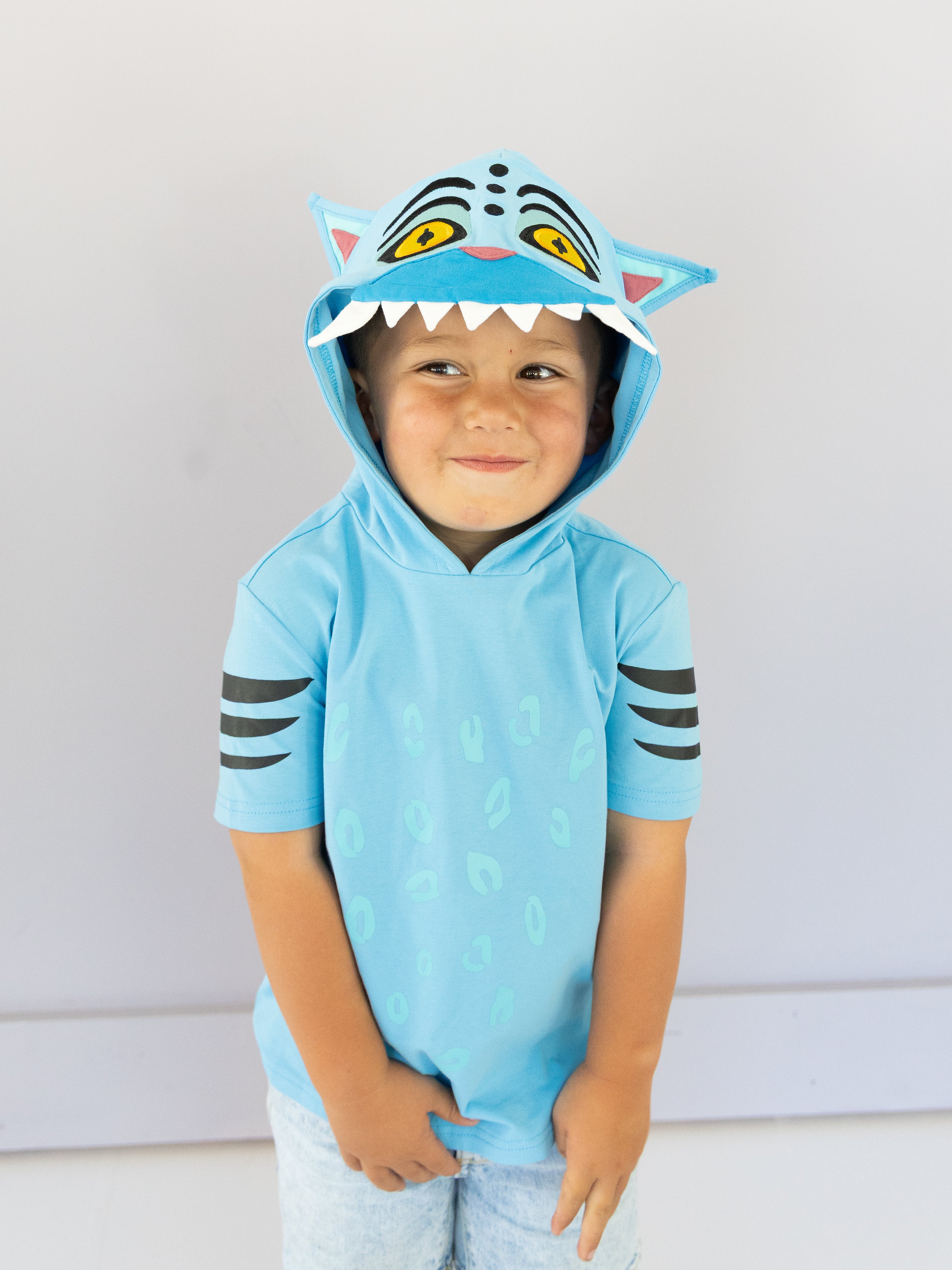 PREORDER - Blue Tiger Hooded Tee