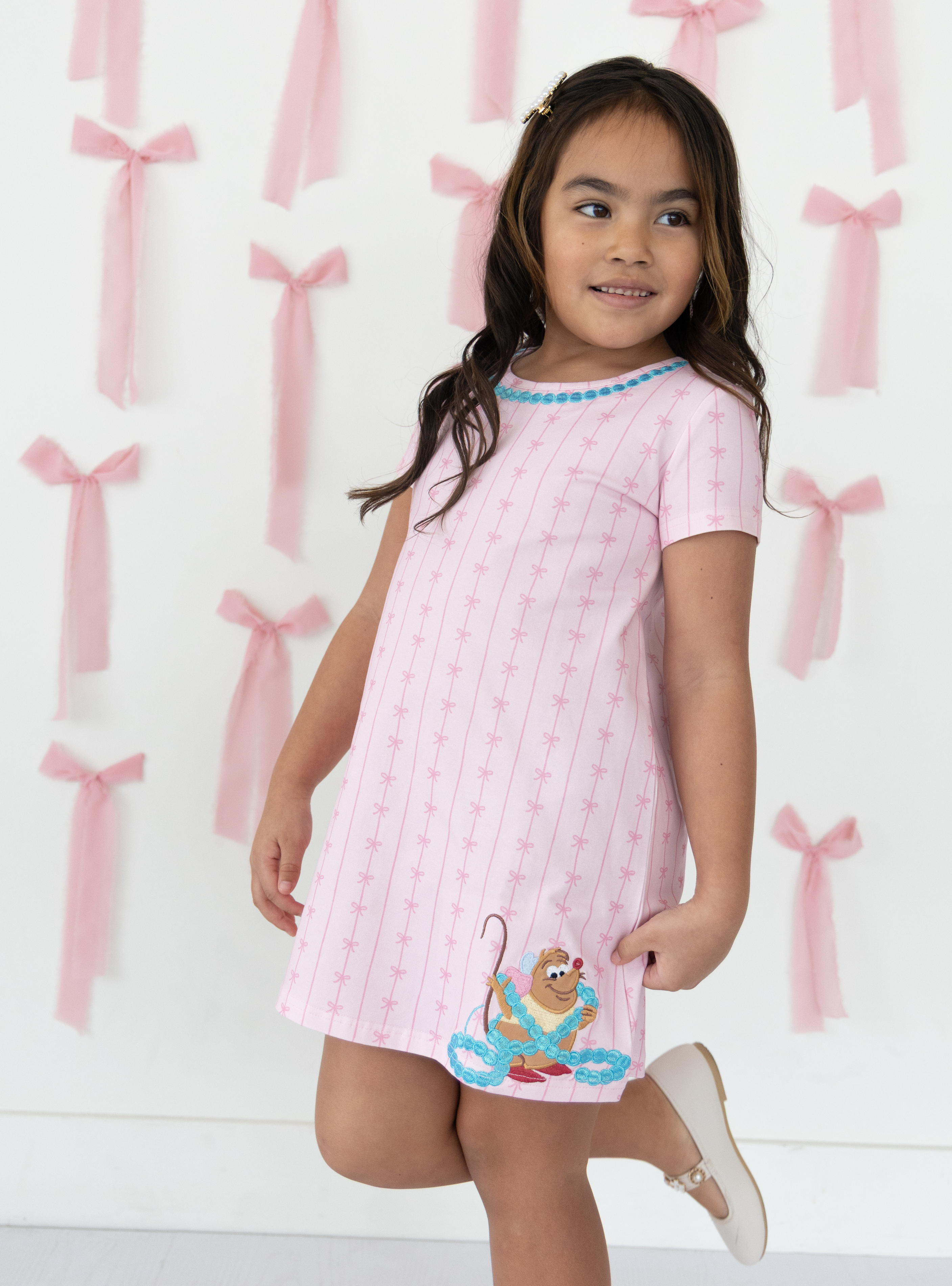 PREORDER - Disney Cinderella Gus Gus Pearl Shift Dress