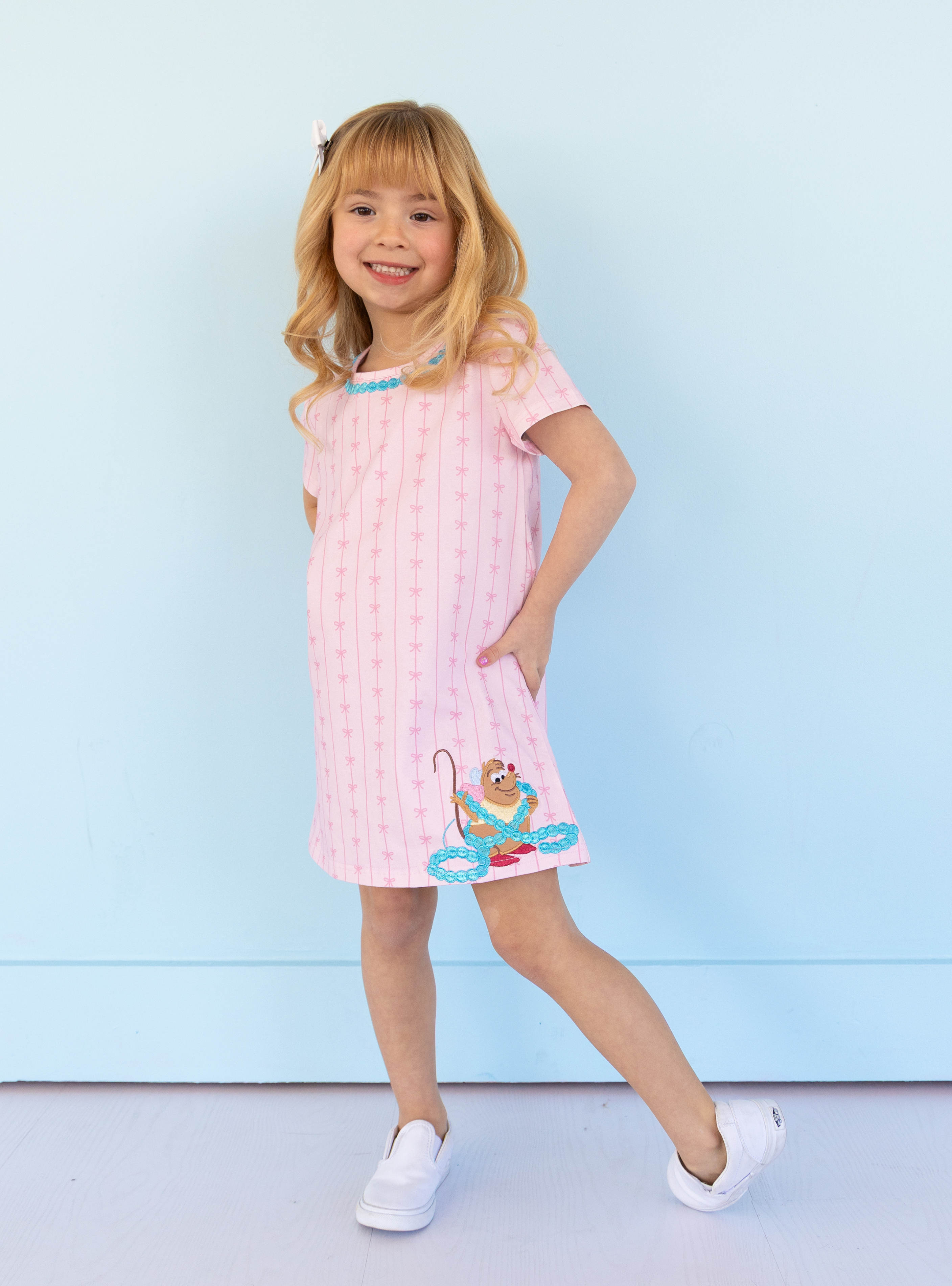 PREORDER - Disney Cinderella Gus Gus Pearl Shift Dress
