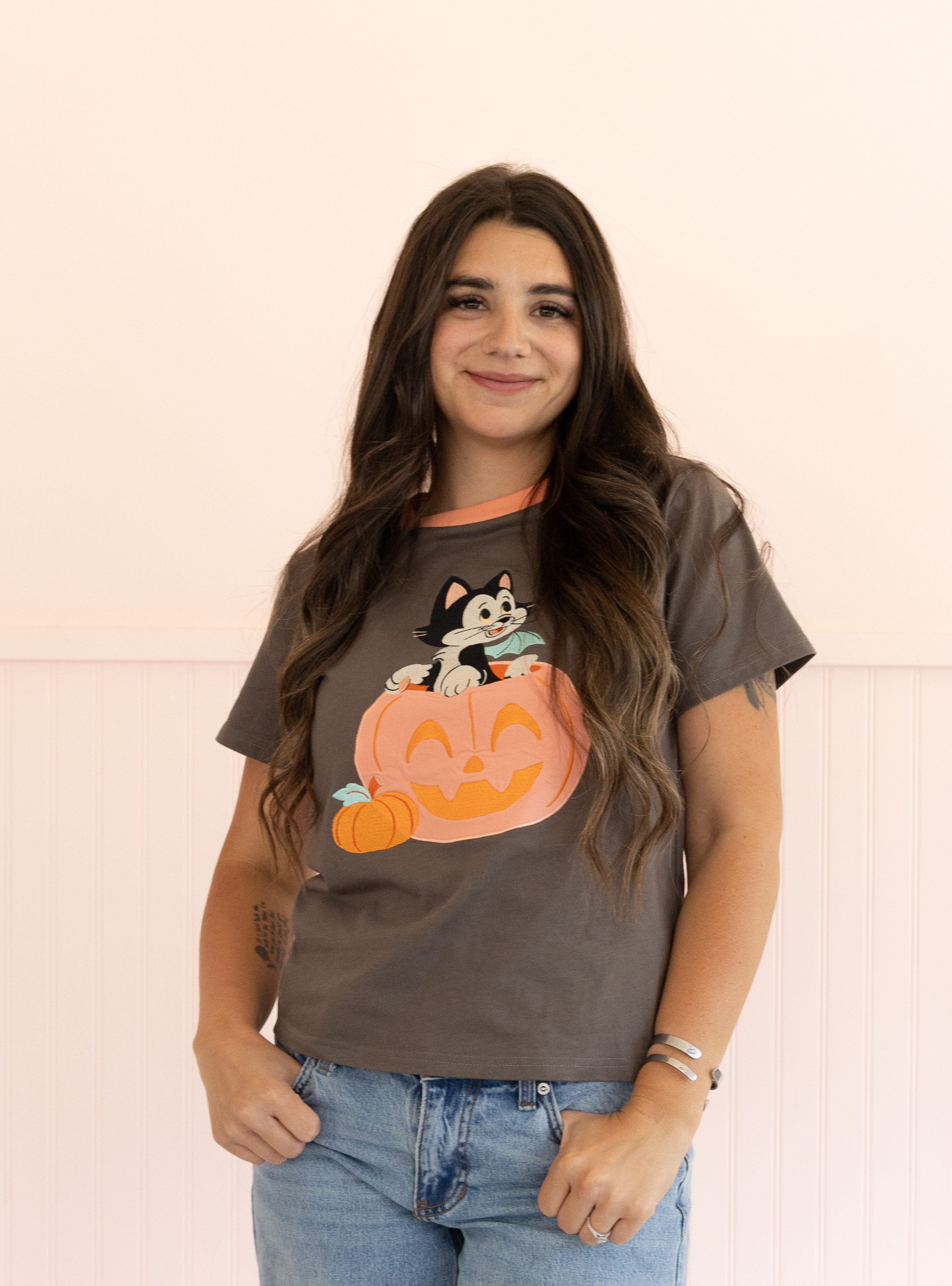 PREORDER - Disney Mickey and Friends Figaro Halloween Women’s Tee