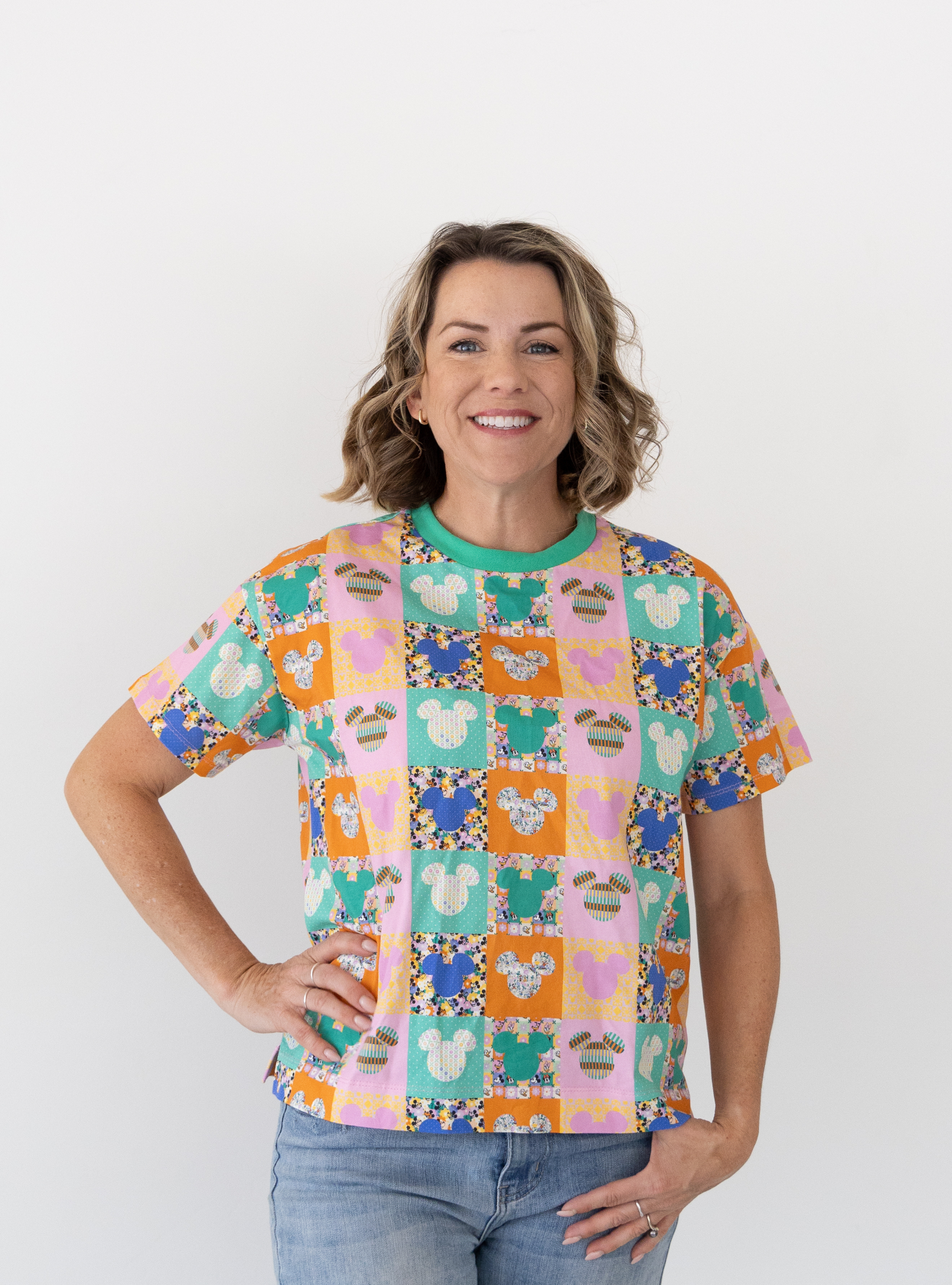 PREORDER - Quilted Disney Mickey Women’s Tee