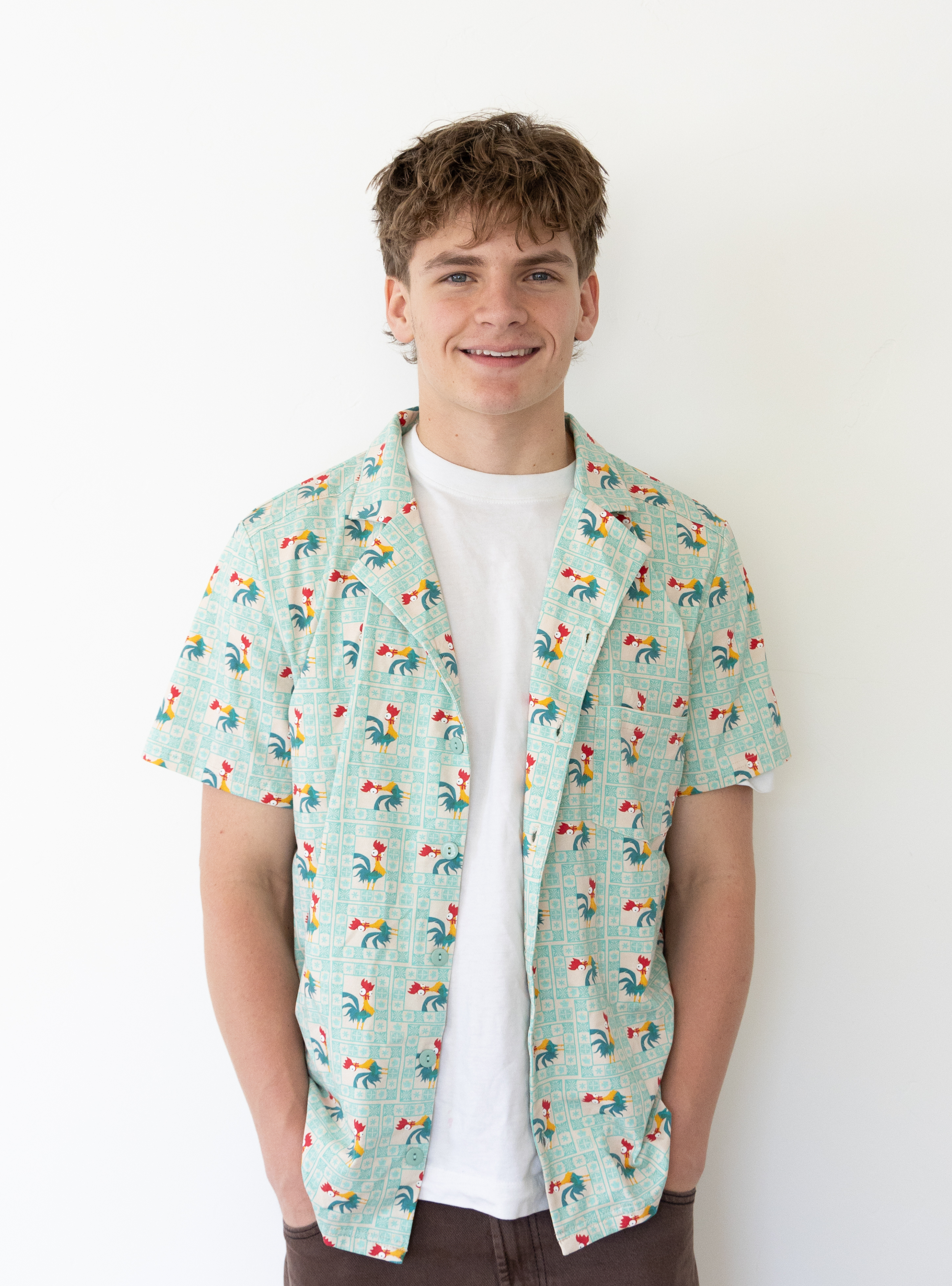 PREORDER - Disney Heihei Adult Button Up Shirt