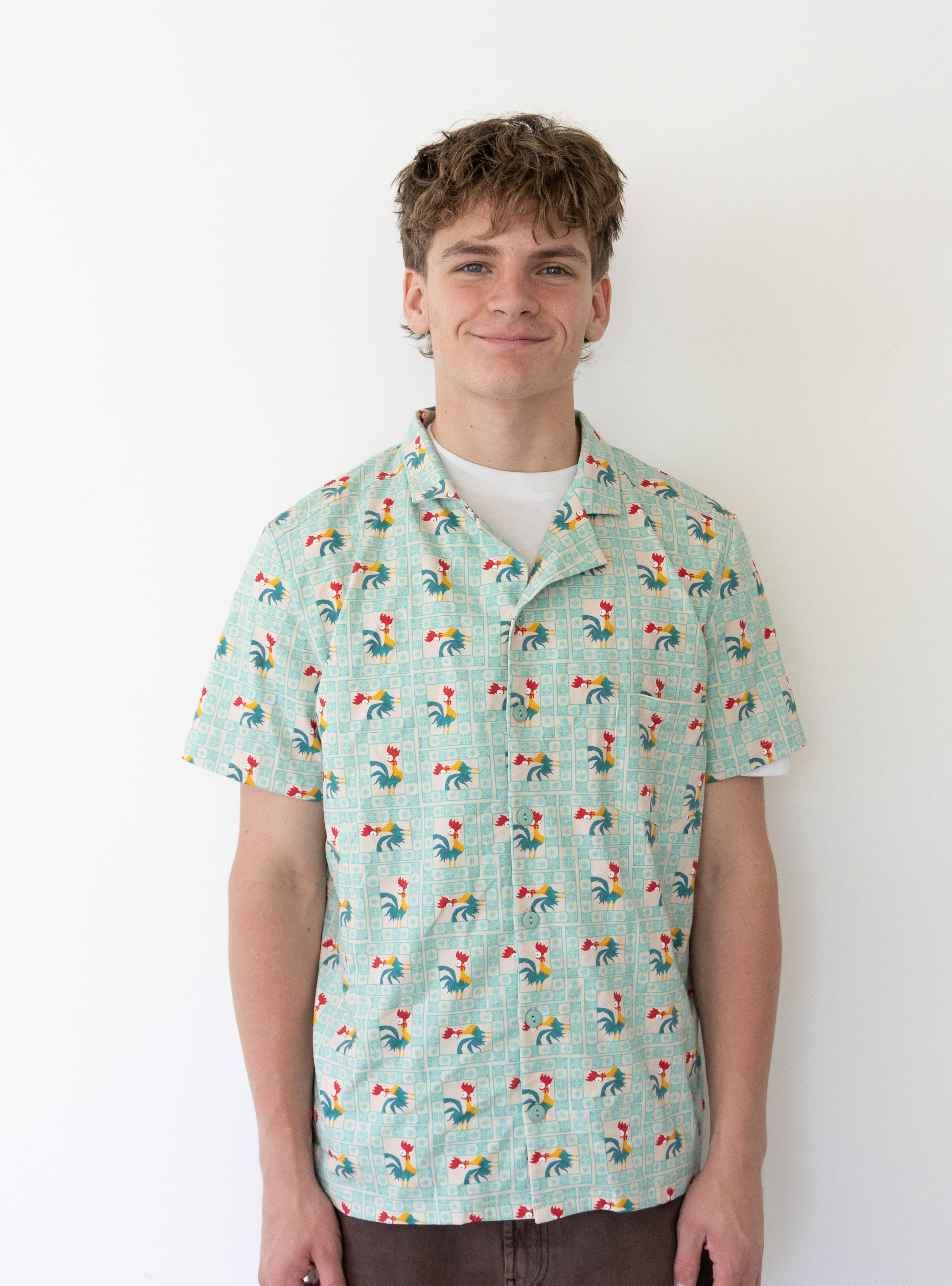 PREORDER - Disney Heihei Adult Button Up Shirt