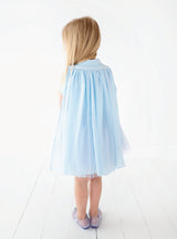 Crystal Blue Dress with Cape