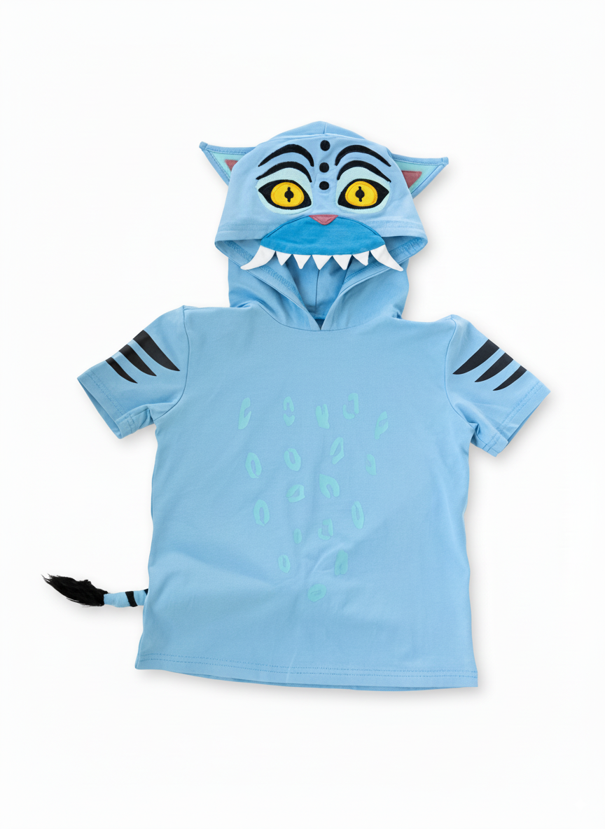 PREORDER - Blue Tiger Hooded Tee