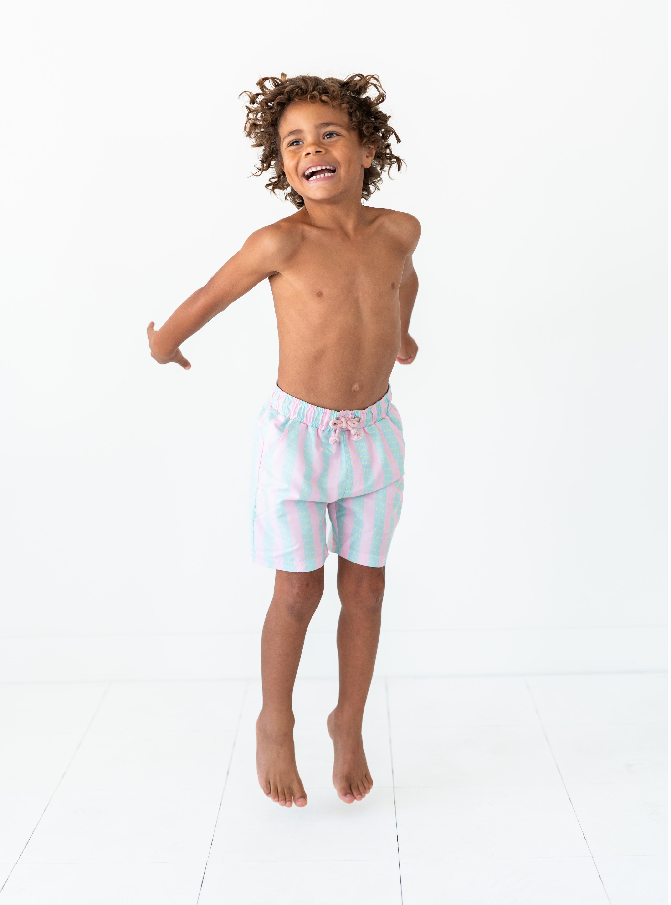 Short de bain rayé de plage