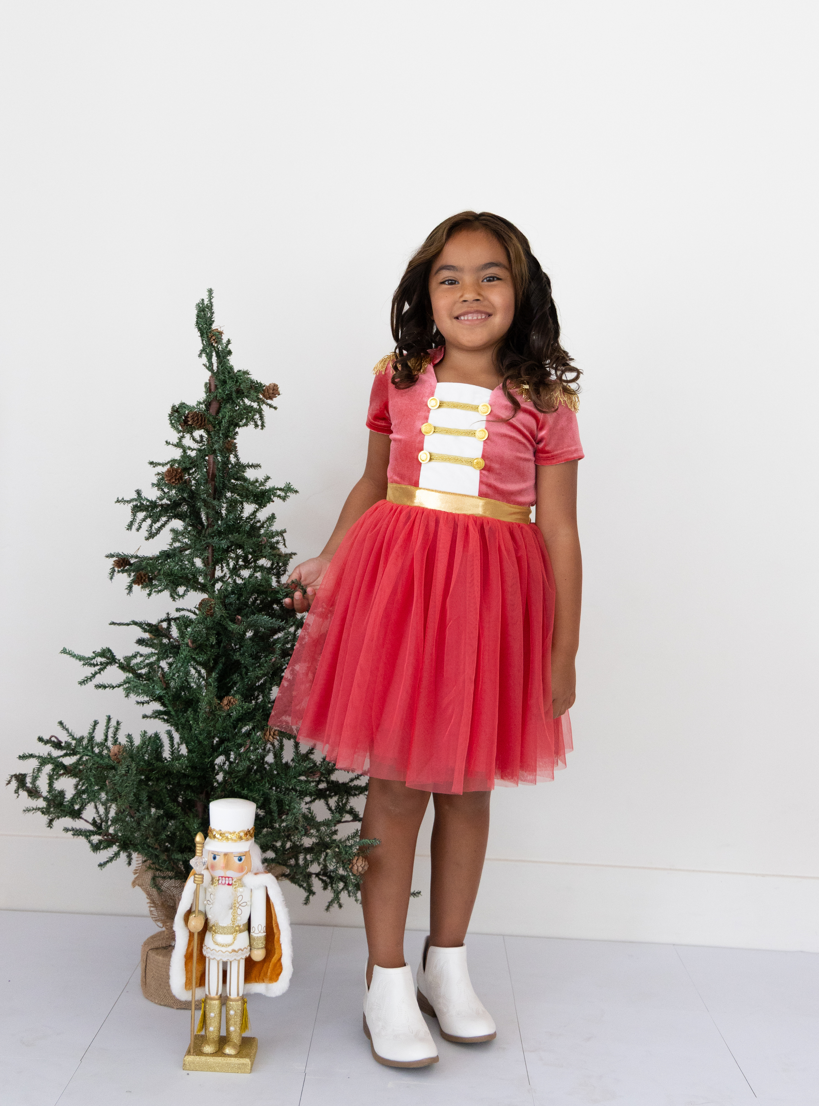 PREORDER - Velvet Pink Nutcracker Dress