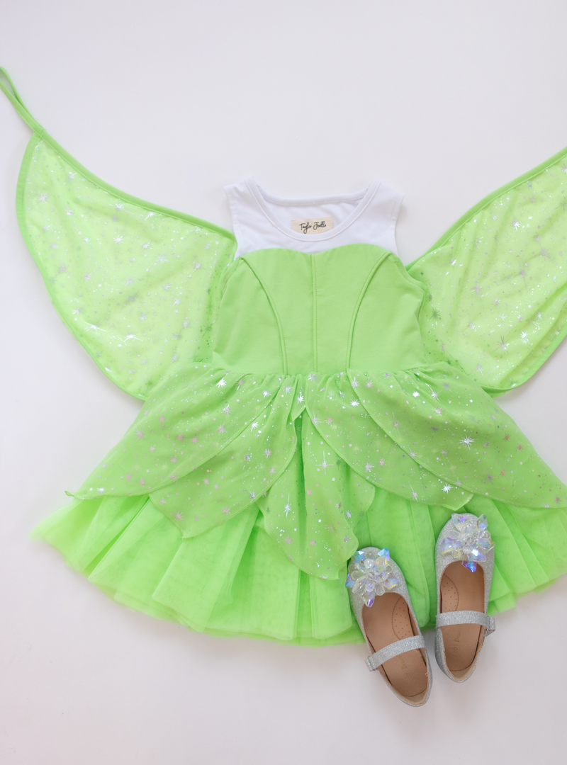 This Tinkerbell-inspired dress is a winner for sure and is perfect for your child's imagination!