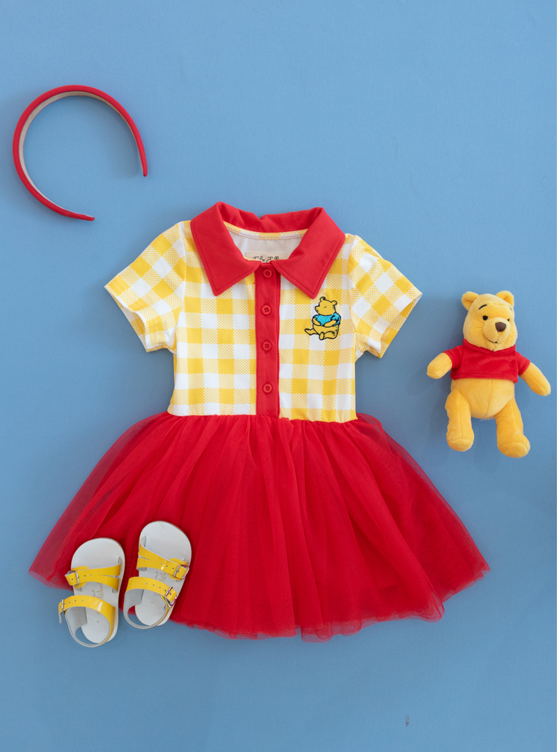 This Winnie the Pooh- inspired dress is perfect for playtime and the summer weather!