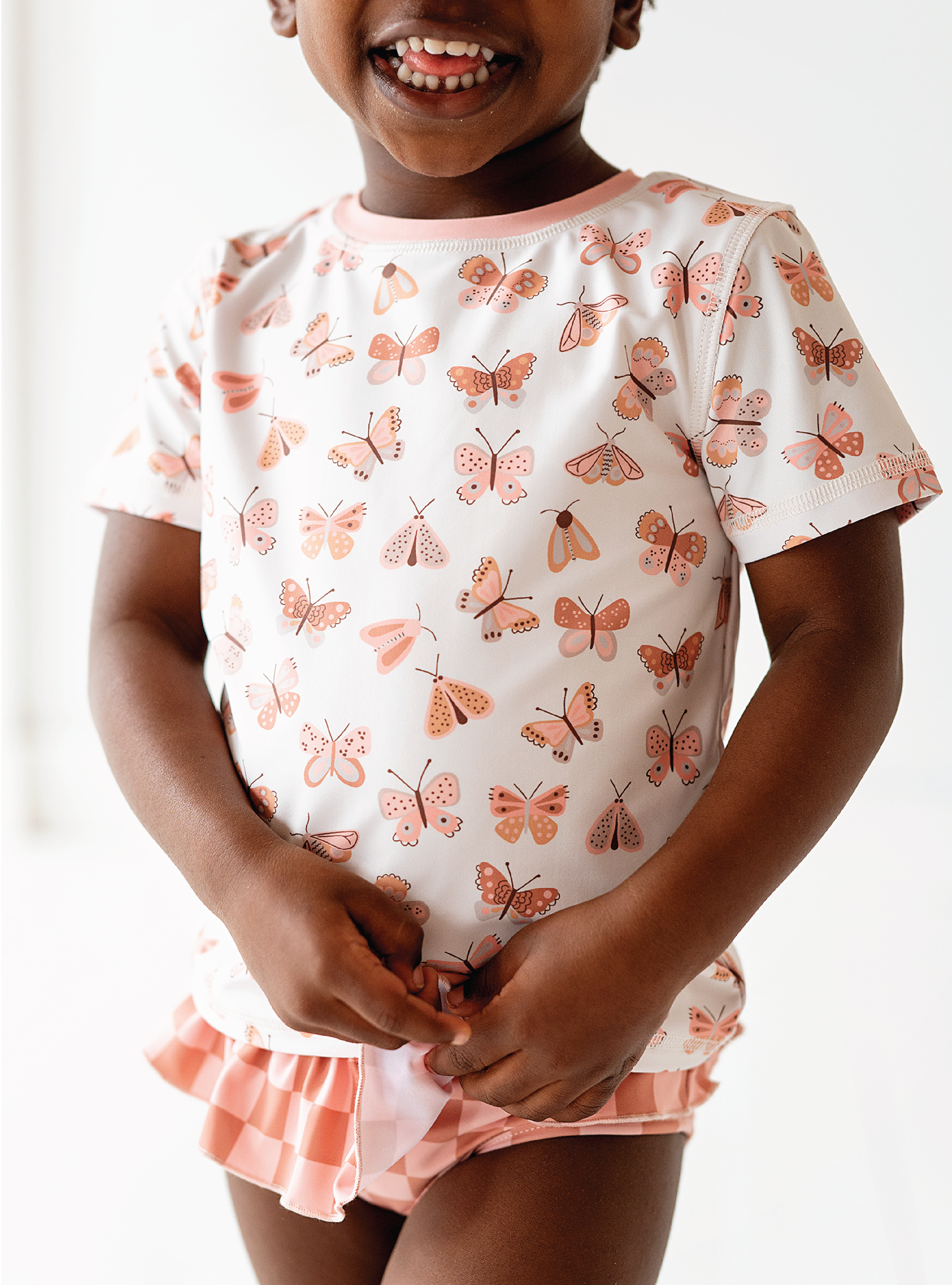 Earthy Butterfly Rash Guard