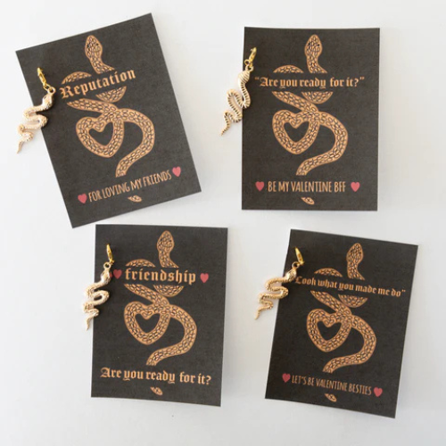 Ssssslay This Valentine’s Day with Reputation-Inspired Valentines 🐍❤️