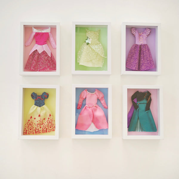 From Barbie's Princess Closet to the Wall: DIY Dress-Up Shadowboxes