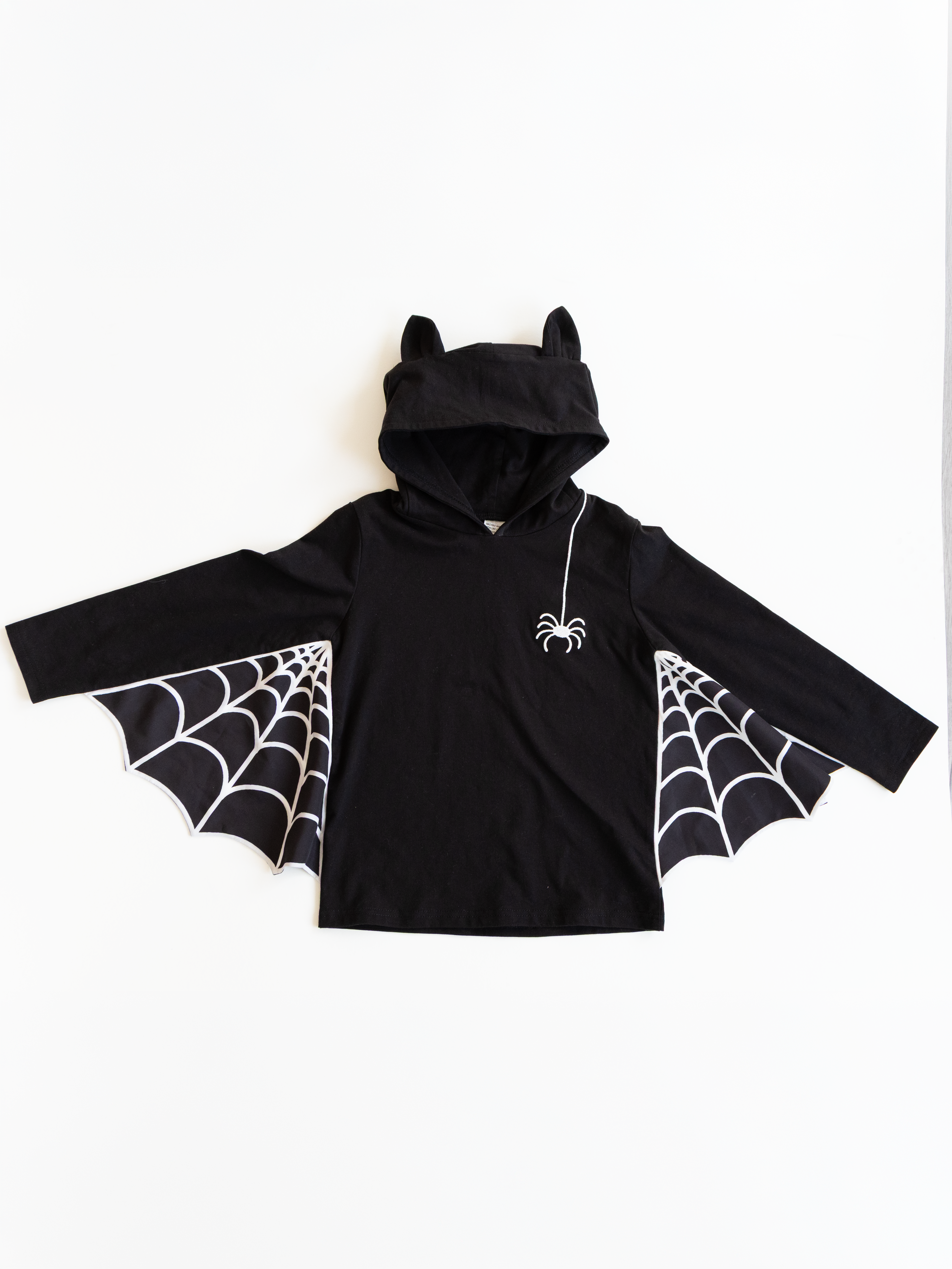 PREORDER - Spooky Spider Winged Hooded Shirt