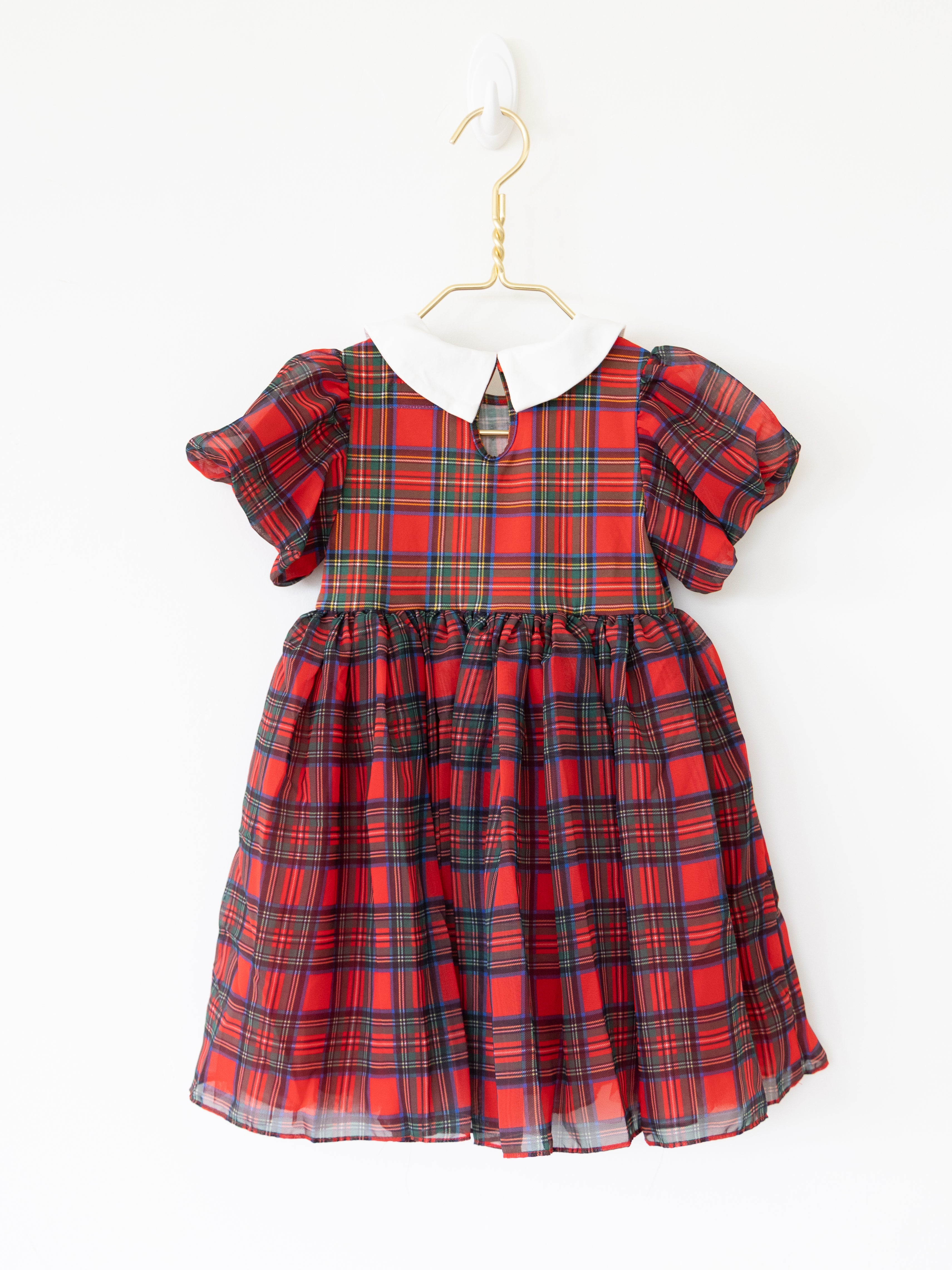 PREORDER - Stewart Plaid Holiday Dress - Red