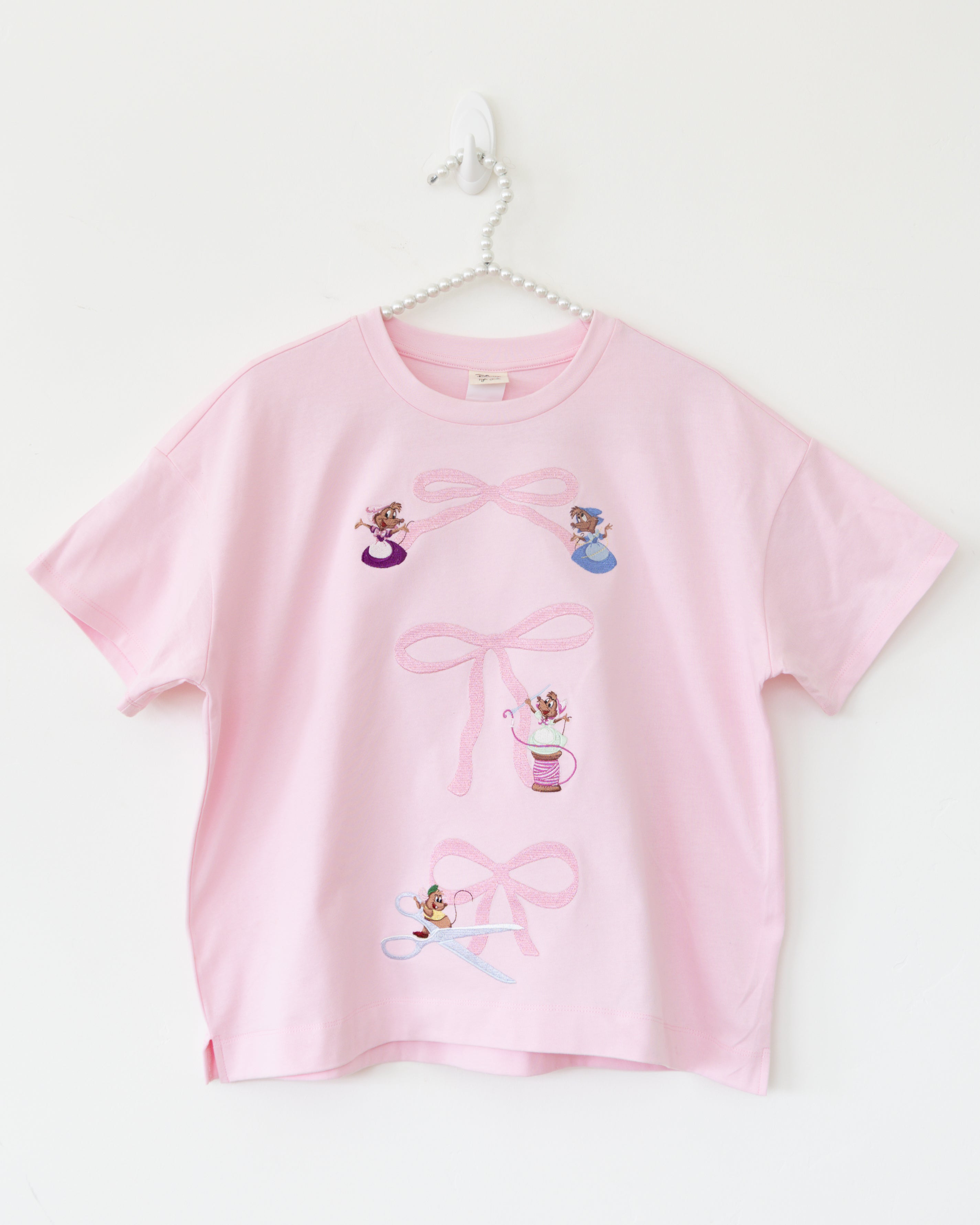 PREORDER - Disney Cinderella Bows & Mice Pink Women’s Tee