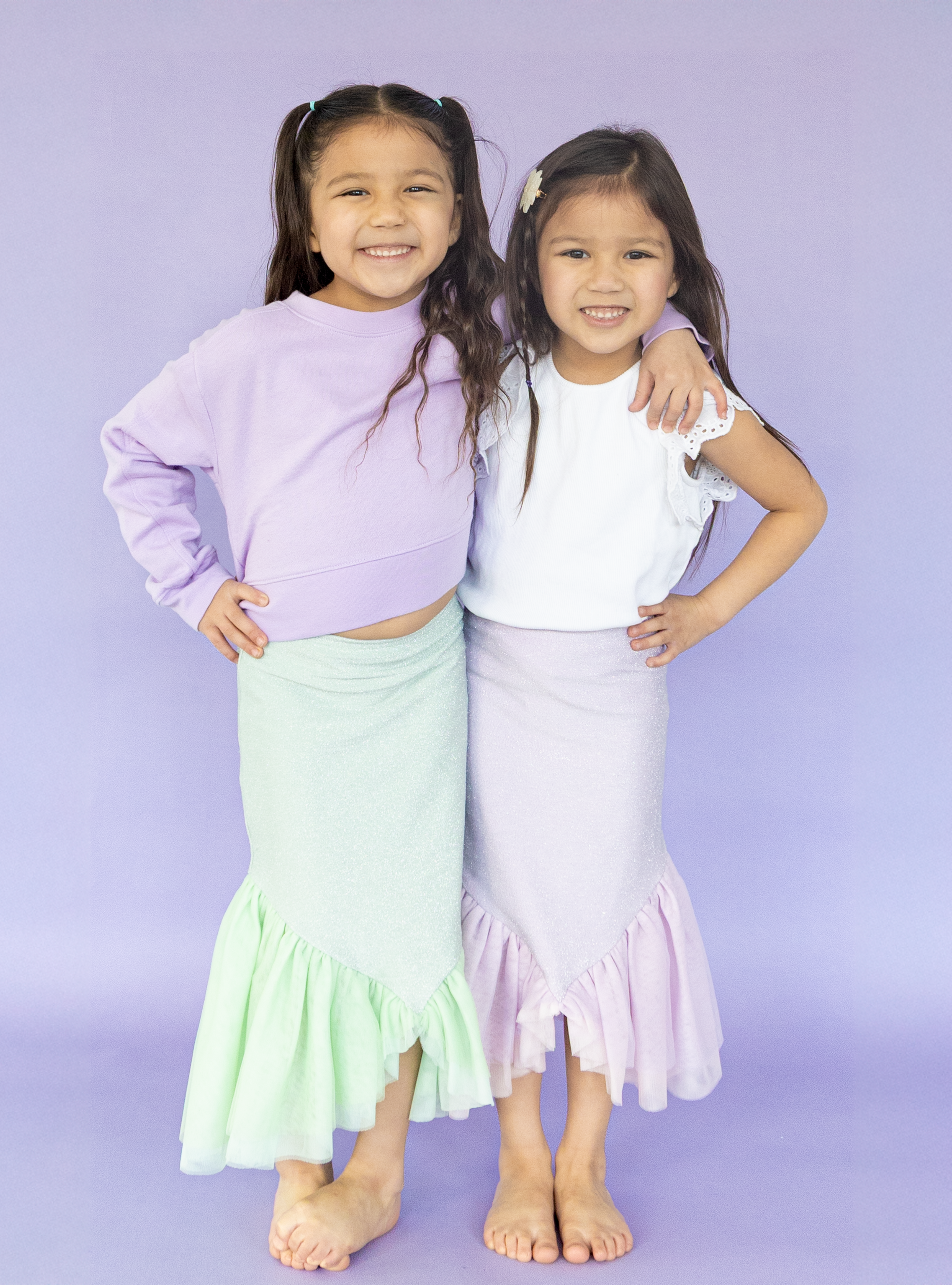 PREORDER - Shimmer Mermaid Skort - Green