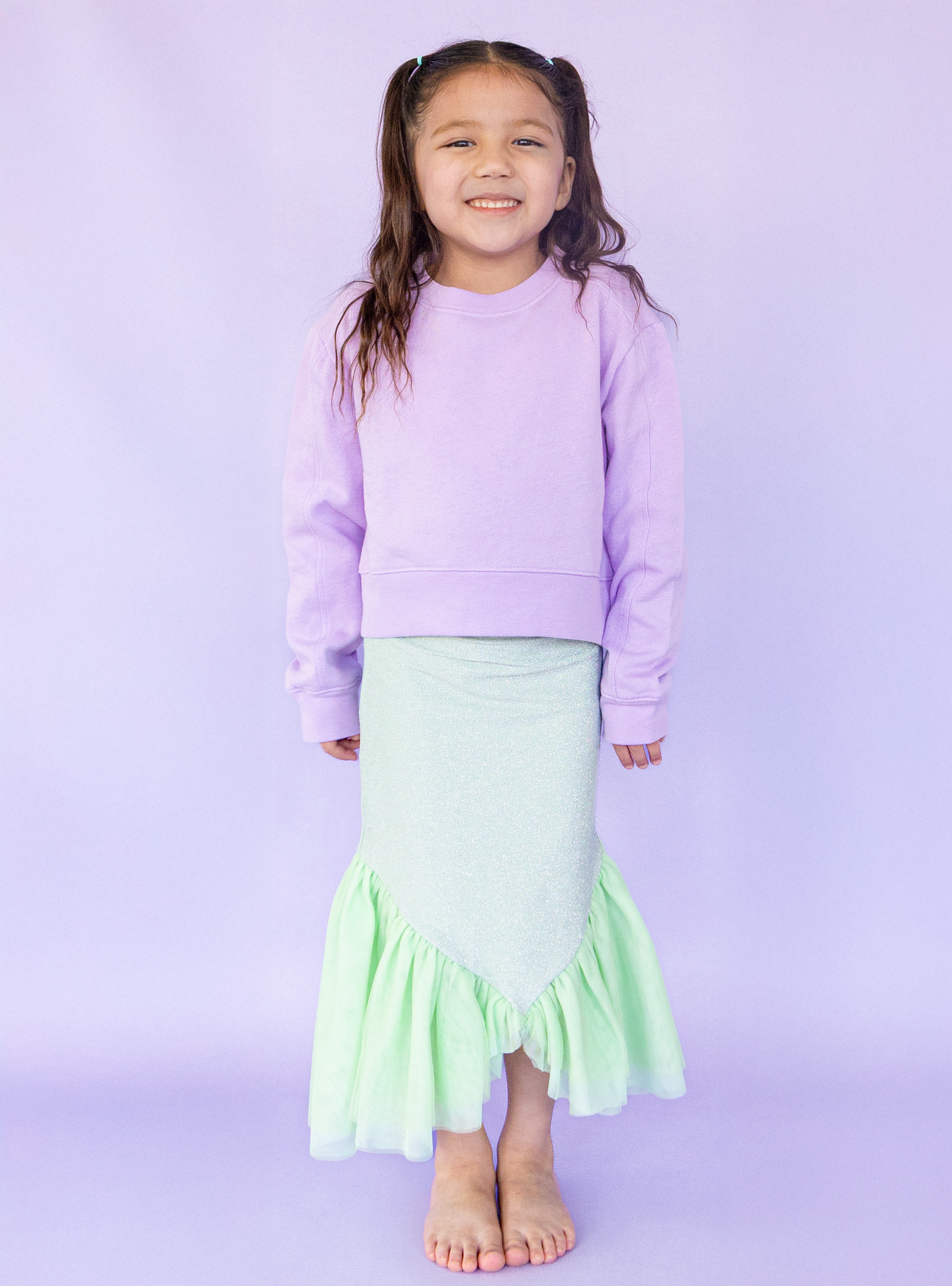 PREORDER - Shimmer Mermaid Skort - Green