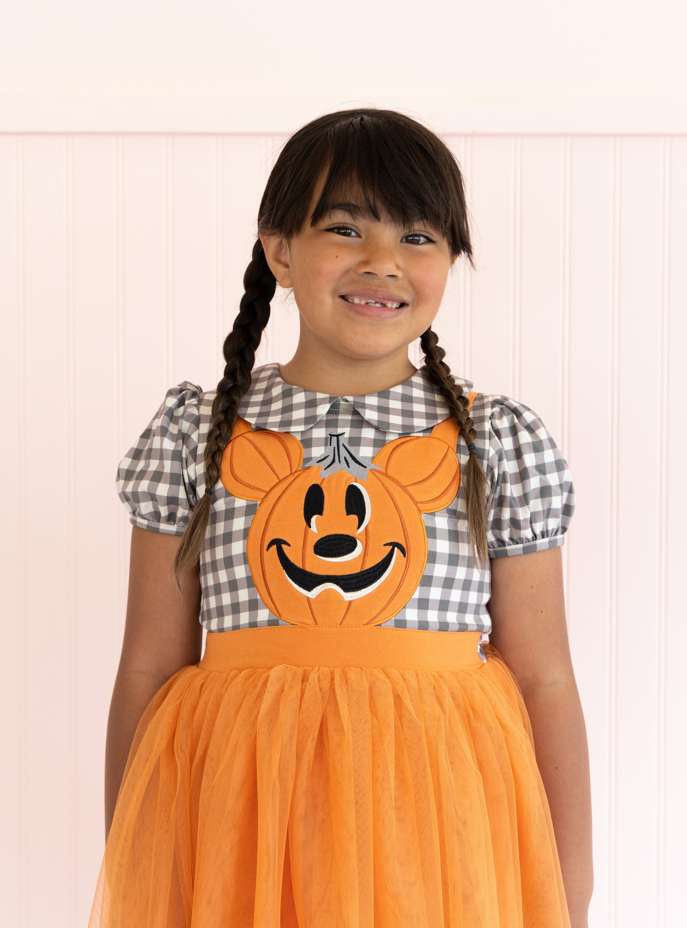 PREORDER - Disney Pumpkin Mickey Halloween Overall Dress