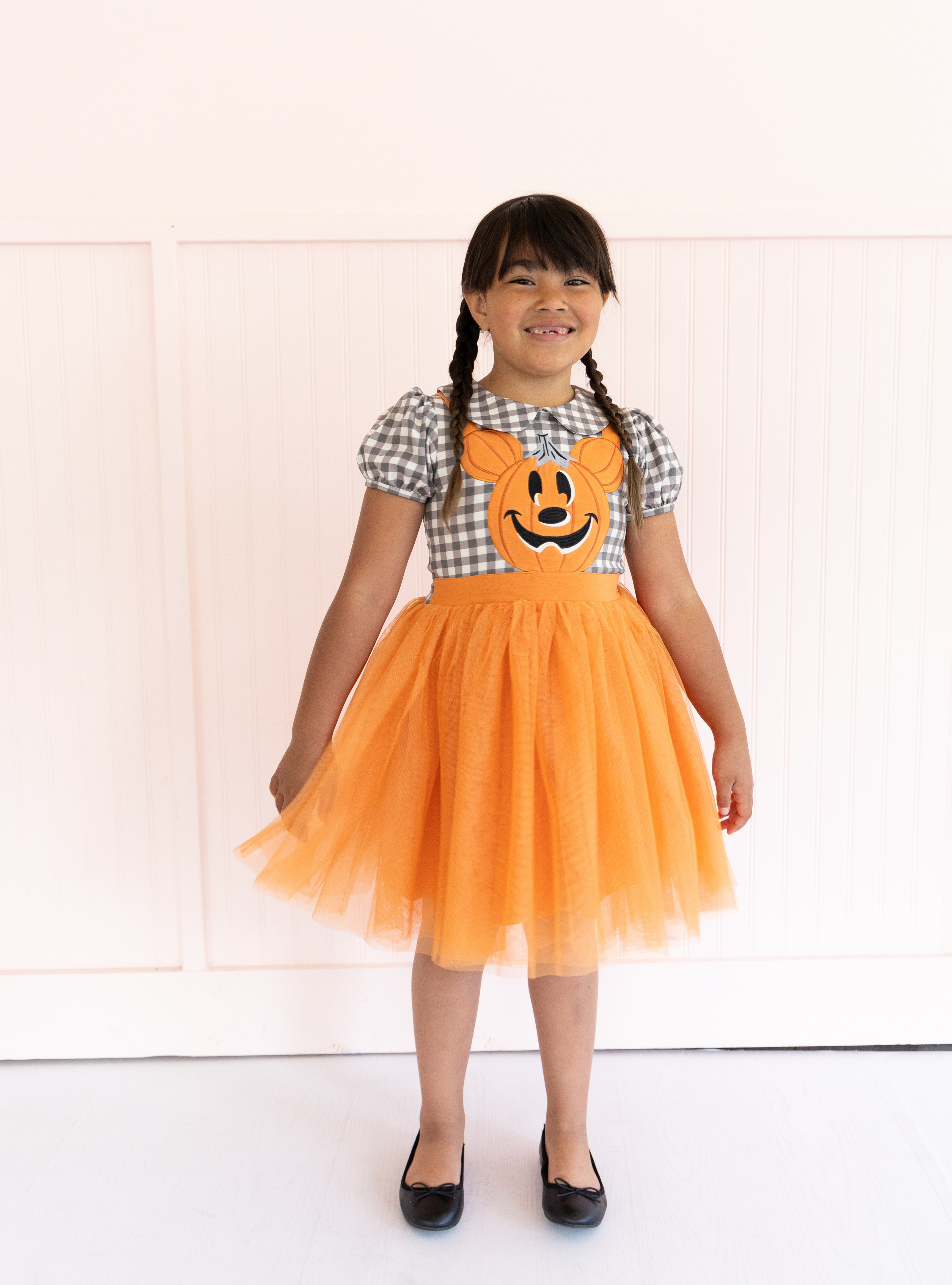 PREORDER - Disney Pumpkin Mickey Halloween Overall Dress