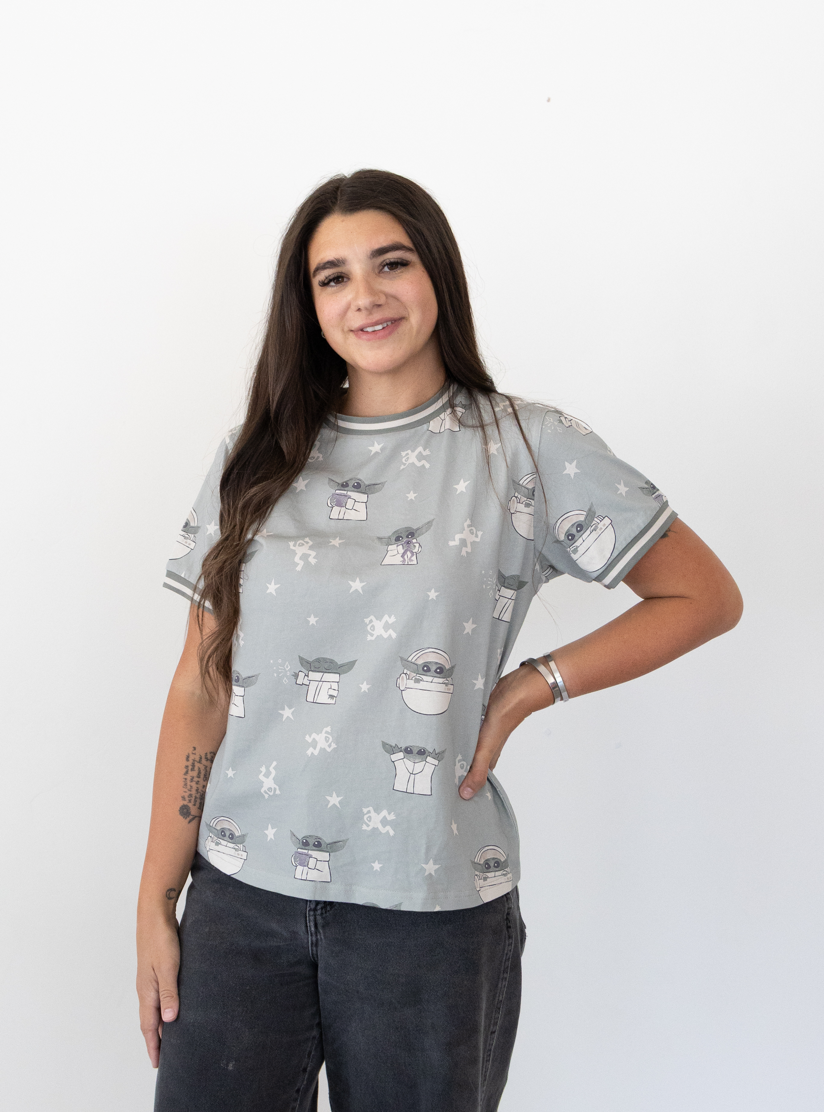 PREORDER -Star Wars Grogu Women’s Ringer Tee