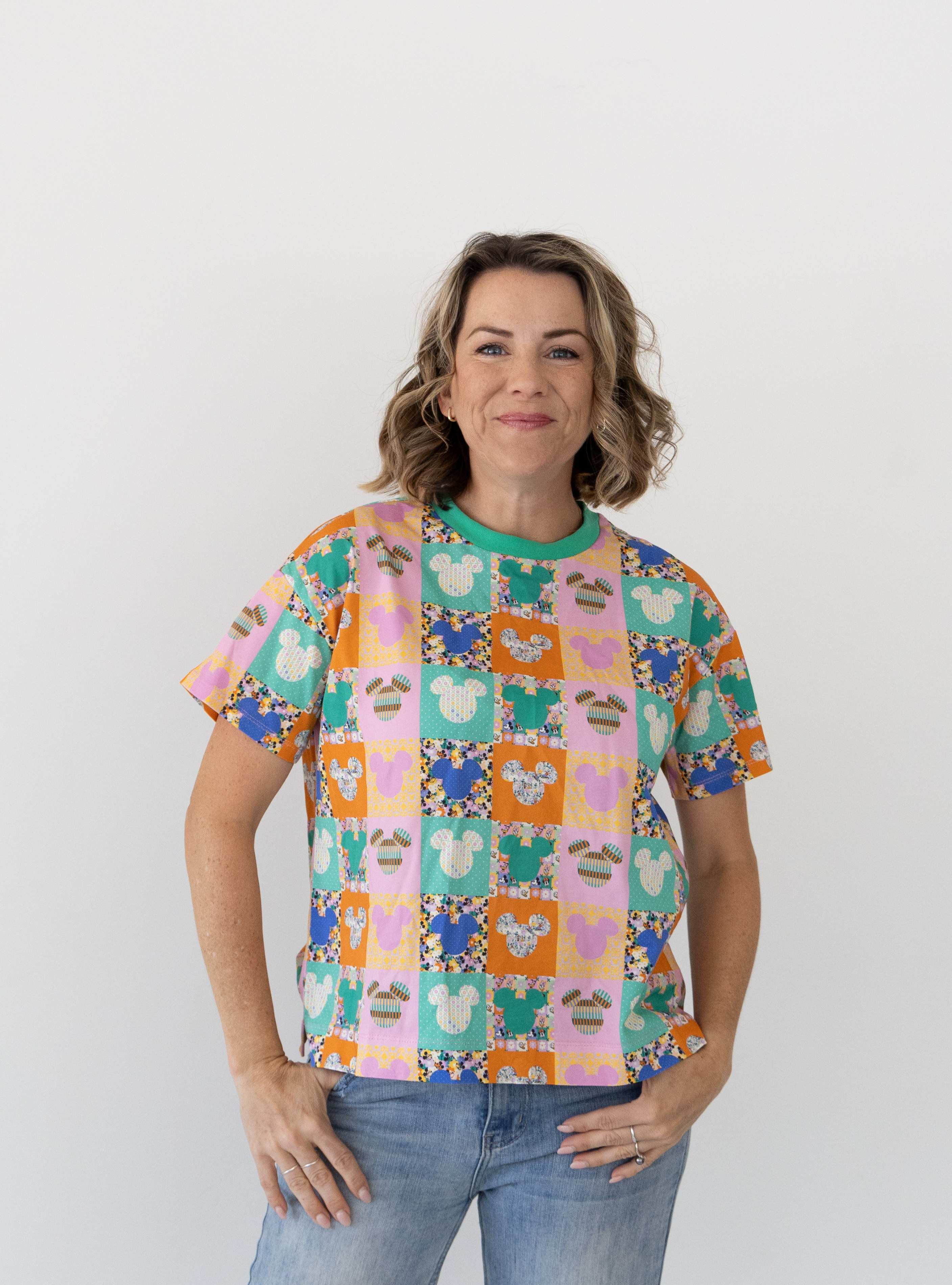 PREORDER -  Quilted Disney Mickey Women’s Tee