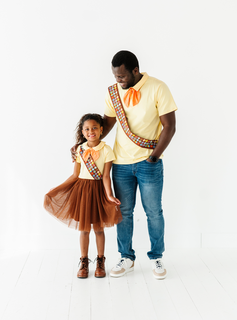 Match with our Wilderness Adventure Dress and Tee to coordinate styles with your little ones!
