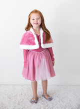 PREORDER - Pink Sea Princess Holiday Dress + Cape