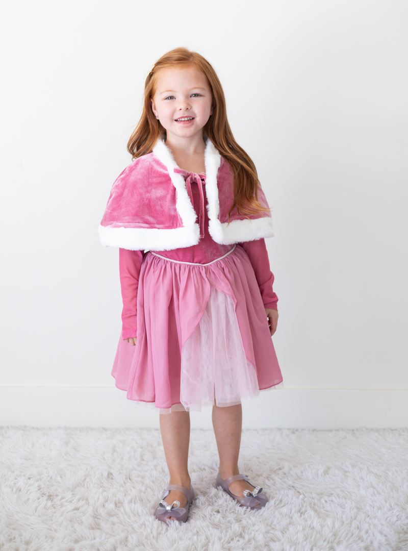 PREORDER - Pink Sea Princess Holiday Dress + Cape