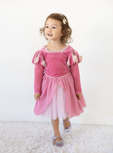 PREORDER - Pink Sea Princess Holiday Dress + Cape