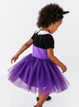 The Poisoned Apple Dress features a tulle skirt that is perfect to twirl in!
