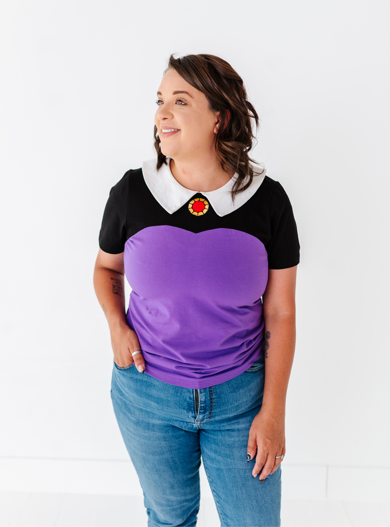 This tee features bold colors, all the while made of cotton for your comfort!