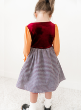 Plaid Witch Sister Dress + Cape