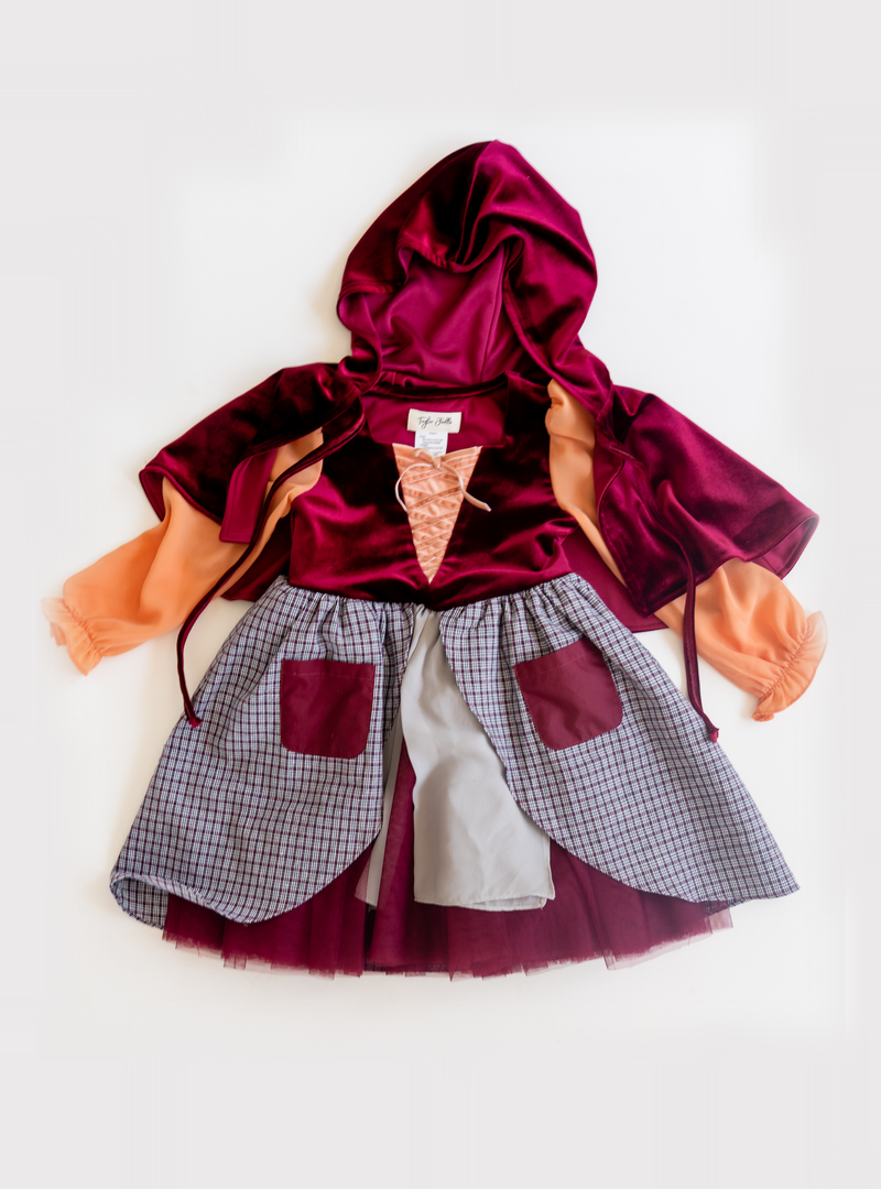 Plaid Witch Sister Dress + Cape