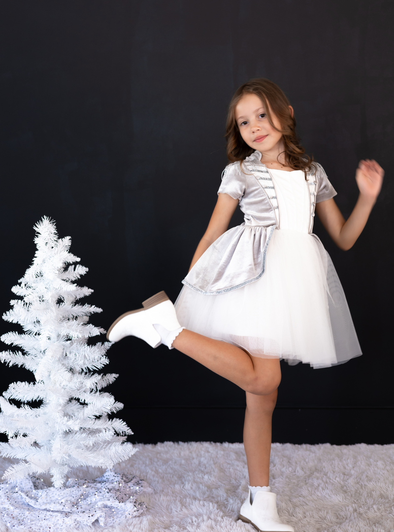 PREORDER - Silver Nutcracker Dress