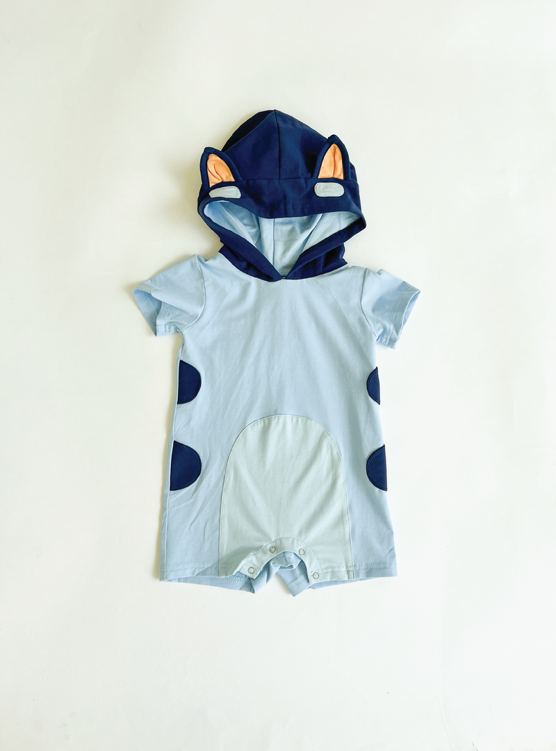 PREORDER - Blue Doggo Romper