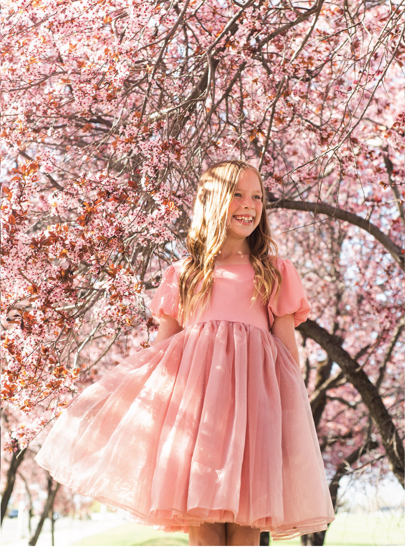 Dusty Azalea Puff Dress