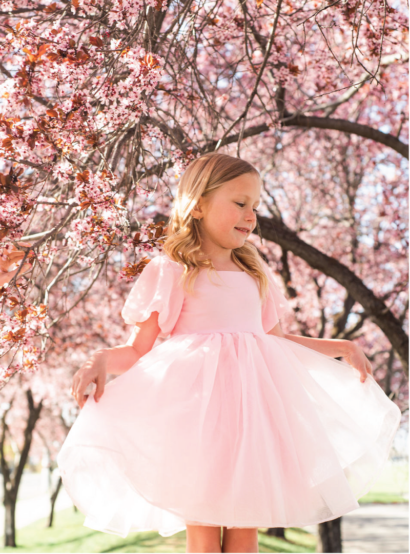 Cherry Blossom Puff Dress