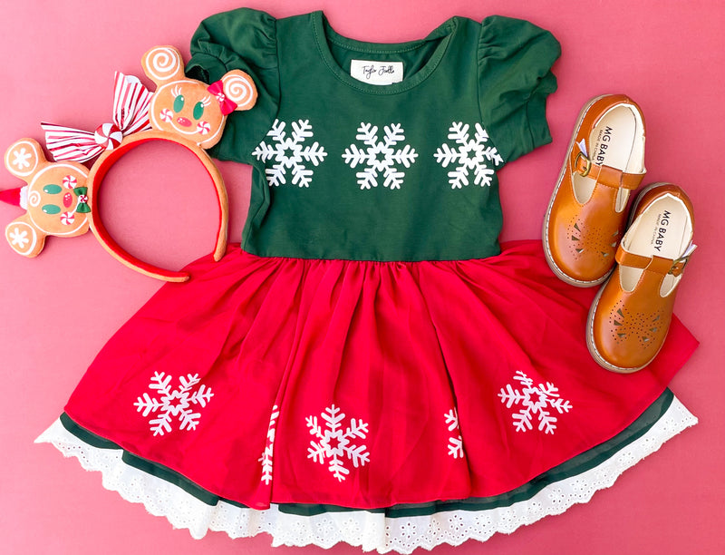 PREORDER - Holiday Snowflake Dress