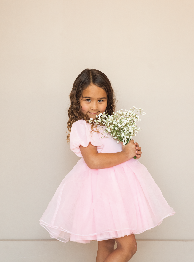 Cherry Blossom Puff Dress