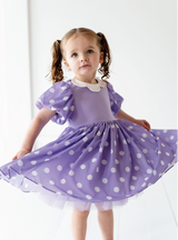 Purple Polka Dot Dress