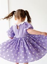 Purple Polka Dot Dress