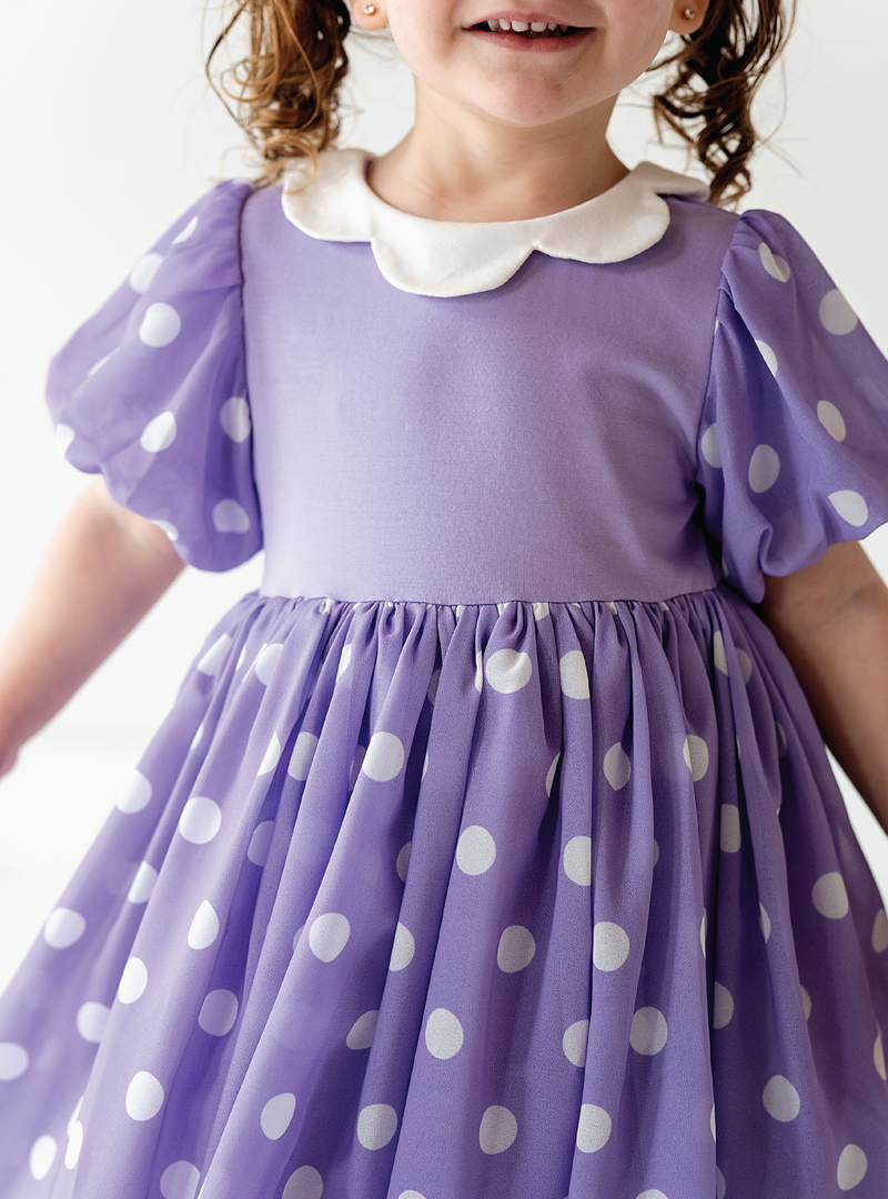 Purple Polka Dot Dress