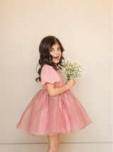 Dusty Azalea Puff Dress