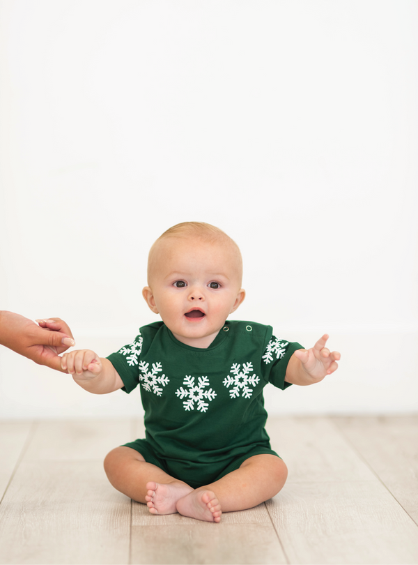 Holiday Snowflake Romper