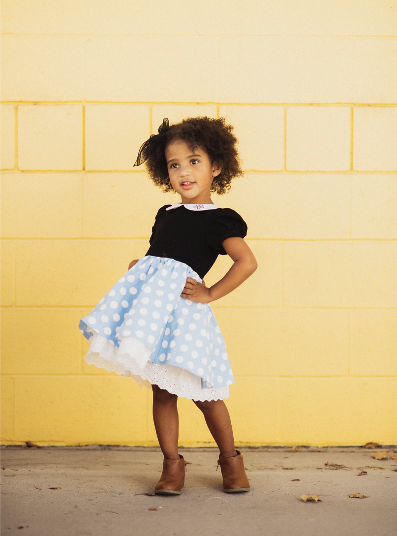 Vintage Dot Puff Swing